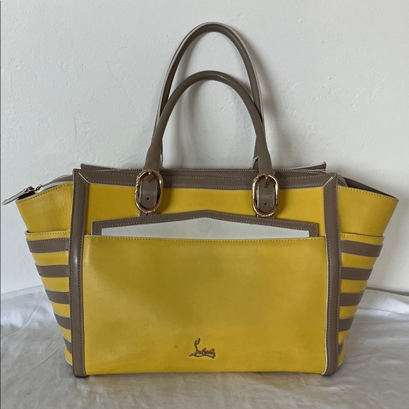 Christian Louboutin Handbags - Christian Louboutin Yellow Leather Tote Bag